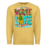 Antique Gold nurse life summer Premium Sweatshirt - AdoDesignShop