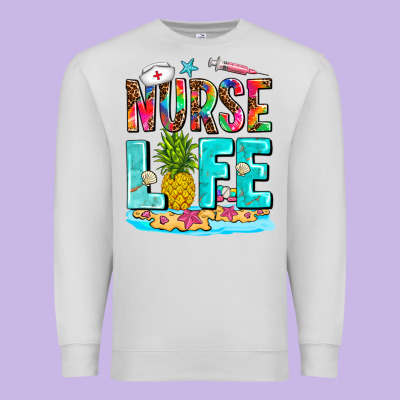 Nurse Life Summer Premium Sweatshirt Designed By Adodesignshop