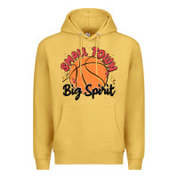 Antique Gold small town big spirit Premium Hoodie - MaliasSmallBusiness