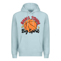 Blue Mist small town big spirit Premium Hoodie - MaliasSmallBusiness