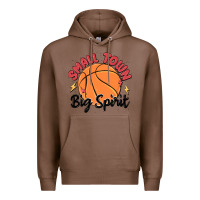 Chestnut small town big spirit Premium Hoodie - MaliasSmallBusiness
