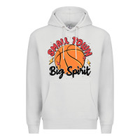 Dove Grey small town big spirit Premium Hoodie - MaliasSmallBusiness