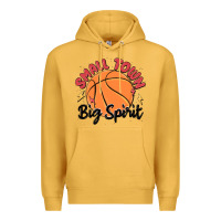 Mustard small town big spirit Premium Hoodie - MaliasSmallBusiness