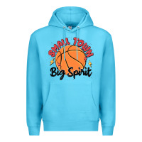 Ocean Blue small town big spirit Premium Hoodie - MaliasSmallBusiness