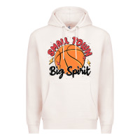 Pale Pink small town big spirit Premium Hoodie - MaliasSmallBusiness