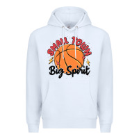 White small town big spirit Premium Hoodie - MaliasSmallBusiness