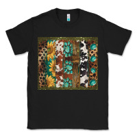 Black western patterns brushstroke Classic Tee - BarkalooDesign