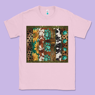 Western Patterns Brushstroke Classic Tee Designed By Barkaloodesign