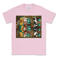 Bubblegum Pink western patterns brushstroke Classic Tee - BarkalooDesign