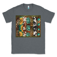 Charcoal Heather western patterns brushstroke Classic Tee - BarkalooDesign