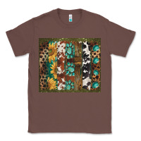 Chestnut western patterns brushstroke Classic Tee - BarkalooDesign