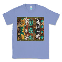 Colony Blue western patterns brushstroke Classic Tee - BarkalooDesign