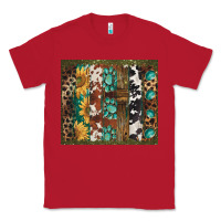 Red western patterns brushstroke Classic Tee - BarkalooDesign