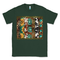 Sports Green western patterns brushstroke Classic Tee - BarkalooDesign