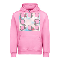 Fuchsia Pink add your text photo collage life Urban Hoodie - MaliasSmallBusiness