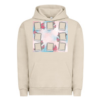 Pigment French Oak add your text photo collage life Urban Hoodie - MaliasSmallBusiness