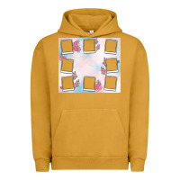 Pigment Peanut Butter add your text photo collage life Urban Hoodie - MaliasSmallBusiness