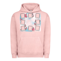 Pigment Salmon add your text photo collage life Urban Hoodie - MaliasSmallBusiness