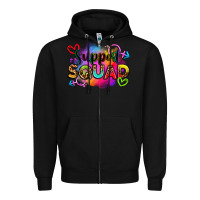 Black support squad Zipper Hoodie - Zillion Design Studio