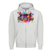 Dove Grey support squad Zipper Hoodie - Zillion Design Studio