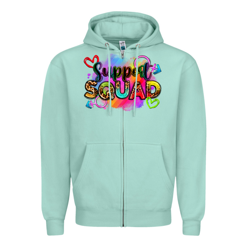 Support Squad Zipper Hoodie by Zillion Design Studio | Teevron