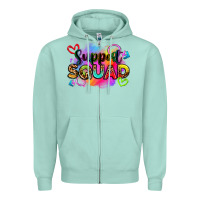 Seafoam support squad Zipper Hoodie - Zillion Design Studio