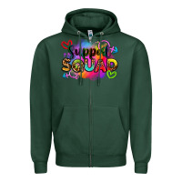 Sports Green support squad Zipper Hoodie - Zillion Design Studio
