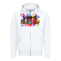 White support squad Zipper Hoodie - Zillion Design Studio