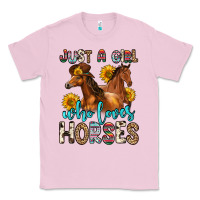 Bubblegum Pink just a girl who loves horses Classic Tee - Zillion Design Studio