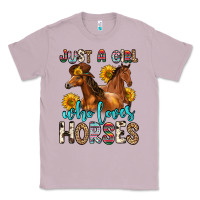 Lilac just a girl who loves horses Classic Tee - Zillion Design Studio