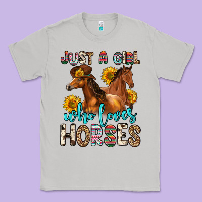 Just A Girl Who Loves Horses Classic Tee Designed By Zillion Design Studio