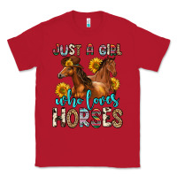 Red just a girl who loves horses Classic Tee - Zillion Design Studio