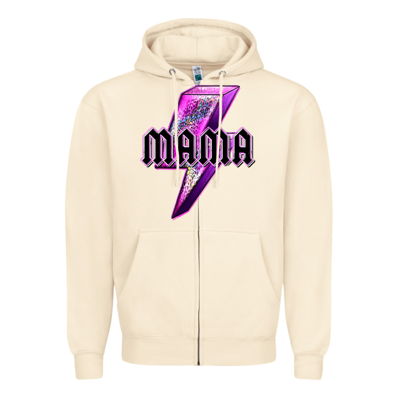 Mama Neon Leopard Lightning Bolt Zipper Hoodie by texasbilliewilder | Teevron