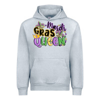 Heather Grey mardi gras queen Urban Hoodie - MaliasSmallBusiness