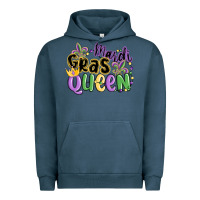 Pigment Midnight Navy mardi gras queen Urban Hoodie - MaliasSmallBusiness