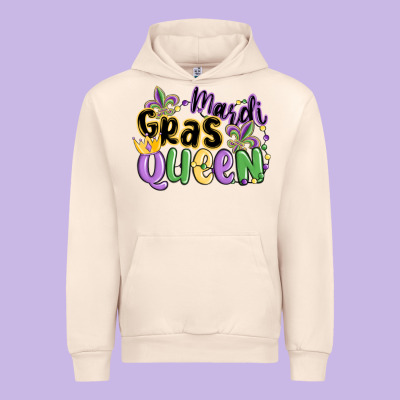 Mardi Gras Queen Urban Hoodie Designed By Maliassmallbusiness