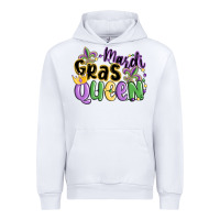 White mardi gras queen Urban Hoodie - MaliasSmallBusiness