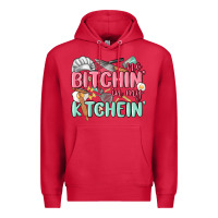 Cardinal no bitchin in my kitchin Premium Hoodie - MaliasSmallBusiness