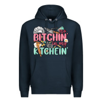 Navy no bitchin in my kitchin Premium Hoodie - MaliasSmallBusiness