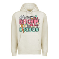 Oatmeal Heather no bitchin in my kitchin Premium Hoodie - MaliasSmallBusiness