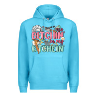 Ocean Blue no bitchin in my kitchin Premium Hoodie - MaliasSmallBusiness