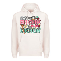 Pale Pink no bitchin in my kitchin Premium Hoodie - MaliasSmallBusiness