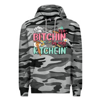 Slate Camo no bitchin in my kitchin Premium Hoodie - MaliasSmallBusiness