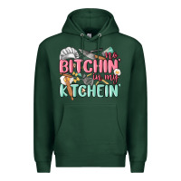 Sports Green no bitchin in my kitchin Premium Hoodie - MaliasSmallBusiness