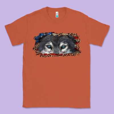 Wolf Eyes American Flag Classic Tee Designed By Ranaportraitstore