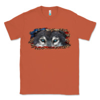 Copper wolf eyes american flag Classic Tee - RanaPortraitStore