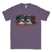 Lavender wolf eyes american flag Classic Tee - RanaPortraitStore