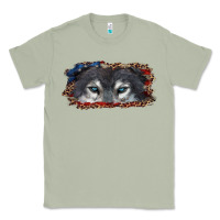 Matcha wolf eyes american flag Classic Tee - RanaPortraitStore