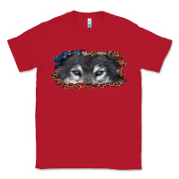 Red wolf eyes american flag Classic Tee - RanaPortraitStore