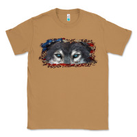 Toasted Coconut wolf eyes american flag Classic Tee - RanaPortraitStore